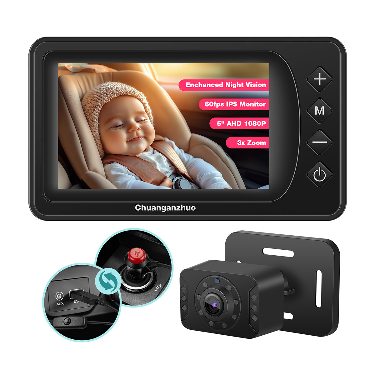 Baby Car Monitor | S100-Black